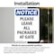 Signmission Please Leave All Packages At Gate, 5 in W x Rectangle, Vinyl Decal OS-2PACK-NS-D-57-V-17505 - alternate 2